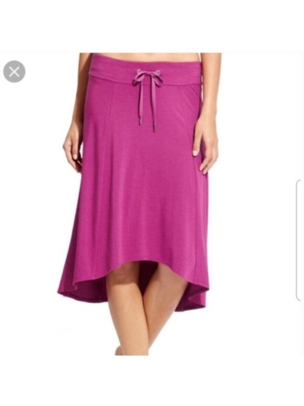 Vtg Athleta Pink Drawstring Beach Vacation Euro Summer Travel Midi M Athleisure - Picture 9 of 12